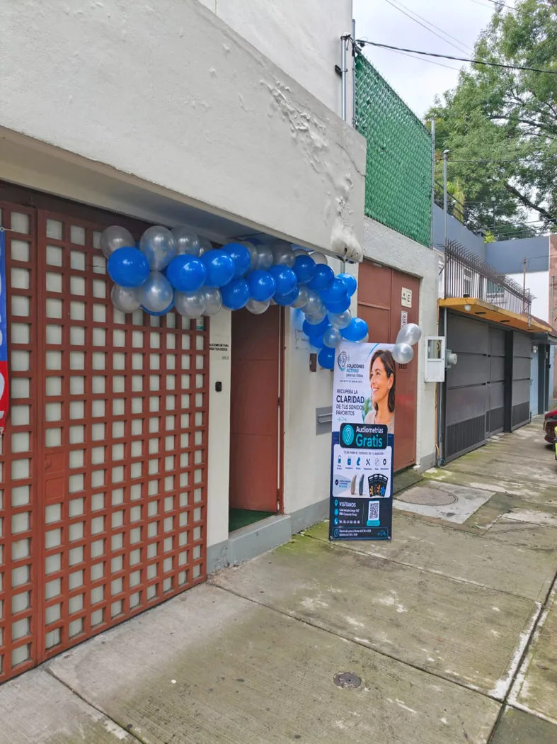 Vista exterior para identificar la entrada al gabinete